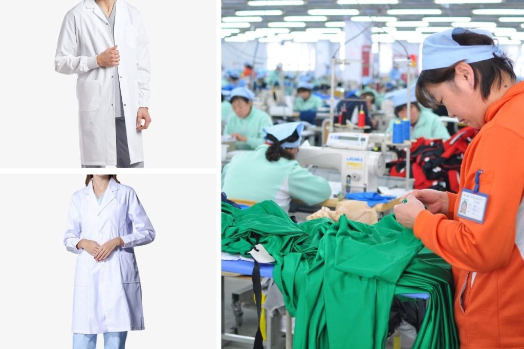custom lab coat China manufacturer